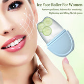 Ice Face Roller, Ice Roller For Face, Ice Face Mold, Ice Mold For Face, Facial Ice Roller Reusable Silicone Ice Mold, Ice Cube Roller For Face, Face Beauty Ice Roller Skin Care Tools For Women - Blue